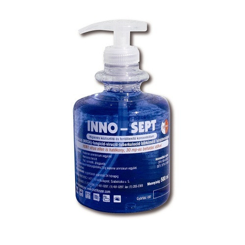 Inno-Sept kézfertőtlenítő folyékony szappan - 500 ml, pumpás