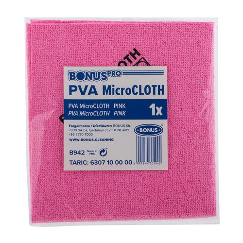 BonusPRO PVA MicroCLOTH törlőkendő piros