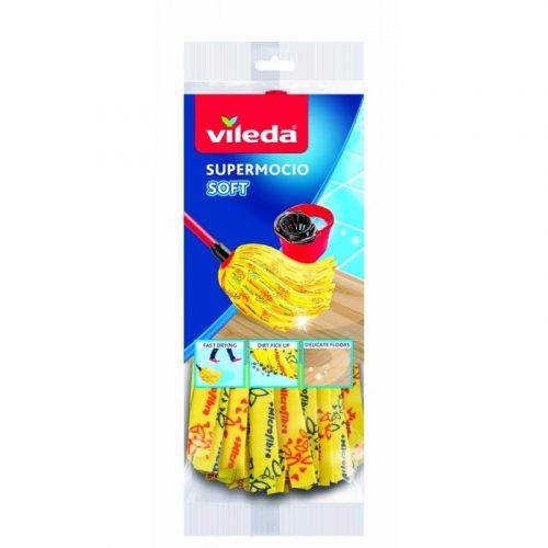 Vileda felmosófej Soft sárga 30% mikroszállal