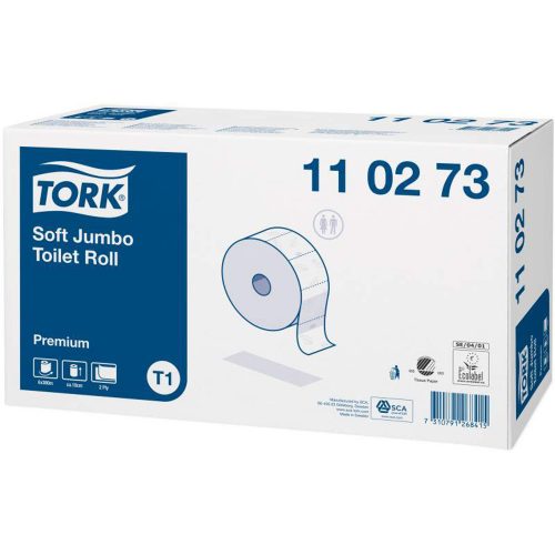 Tork 110273 Prémium Jumbo puha 2 rétegű toalettpapír, 26 cm (6 tekercs/krt.)